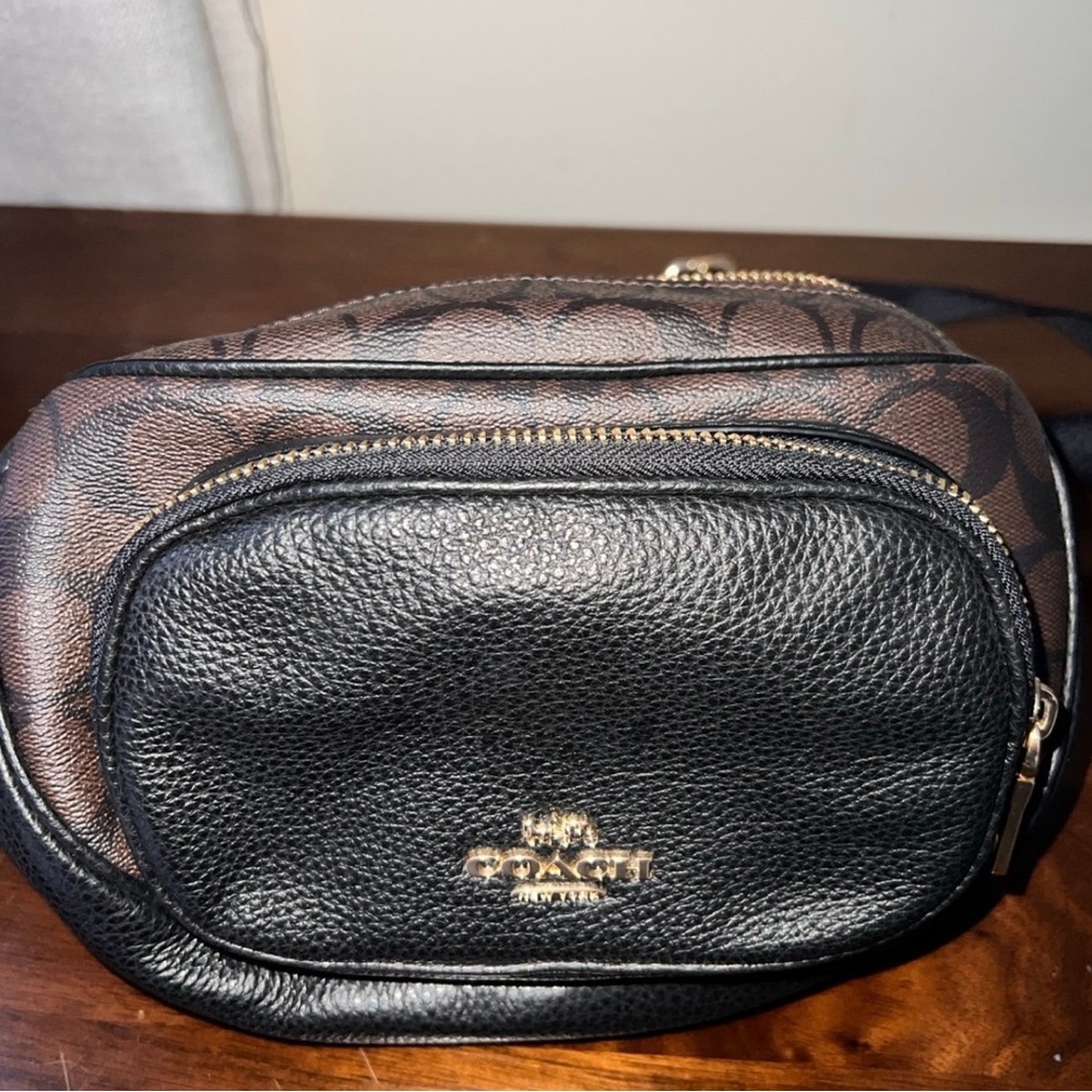 Coach Black and Brown Mini Bag